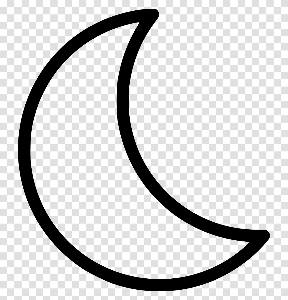 Crescent Moon Clipart Half Moon Cartoon Black And White, Astronomy, Oval Transparent Png