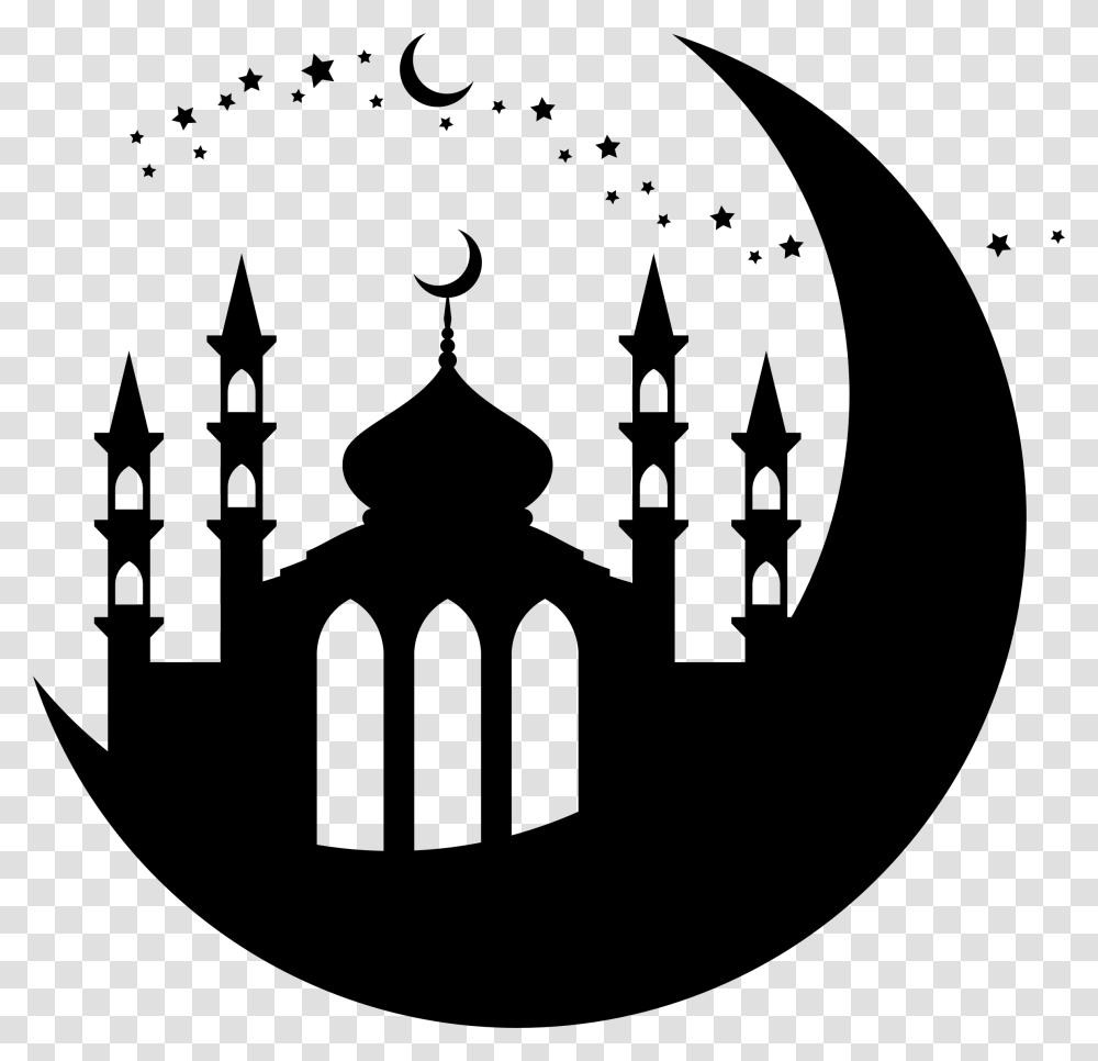 Crescent Moon Clipart Ramadan Ramadan Iftar Invitation 2019, Gray, World Of Warcraft Transparent Png