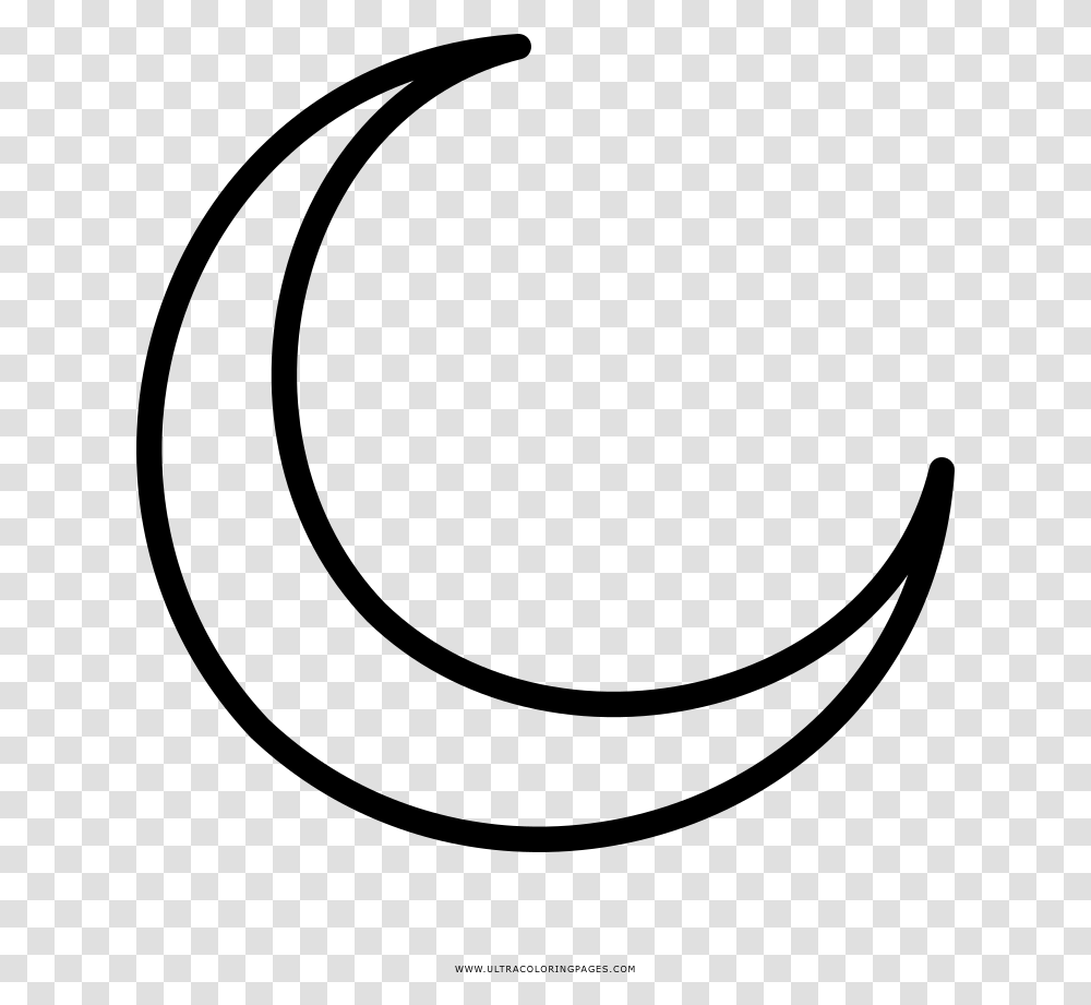 Crescent Moon Coloring, Gray, World Of Warcraft Transparent Png