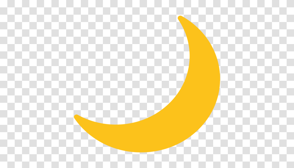 Crescent Moon Emoji, Banana, Fruit, Plant, Food Transparent Png