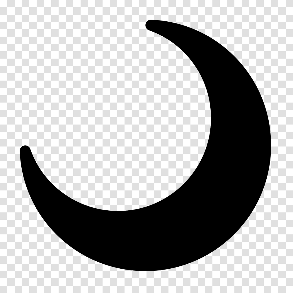 Crescent Moon Filled Icon, Gray, World Of Warcraft Transparent Png