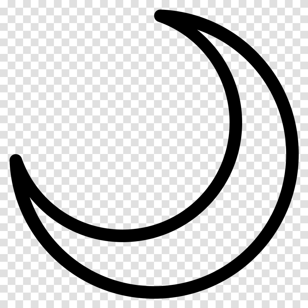 Crescent Moon Icon Crescent Moon, Gray, World Of Warcraft Transparent Png