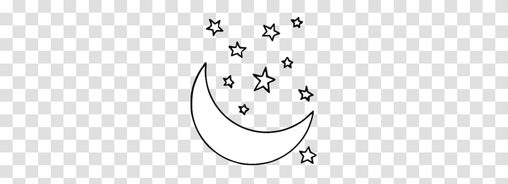 Crescent Moon With Stars Image, Star Symbol, Cat, Pet Transparent Png