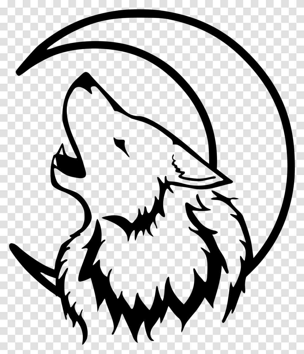 Crescent Moon Wolf Icons, Gray, World Of Warcraft Transparent Png