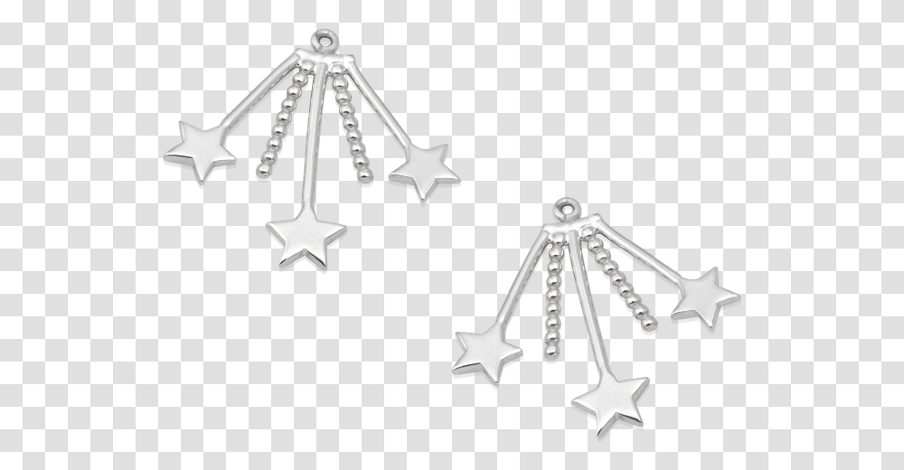 Crescent Starburst Earjackets Triangle, Accessories, Accessory, Wand, Machine Transparent Png