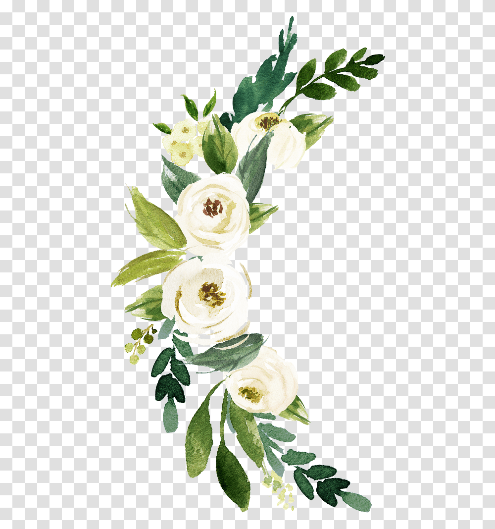 Crescent Watercolor Flowers Temporary Tattoo Watelcolor Flower, Plant, Blossom, Rose, Flower Bouquet Transparent Png