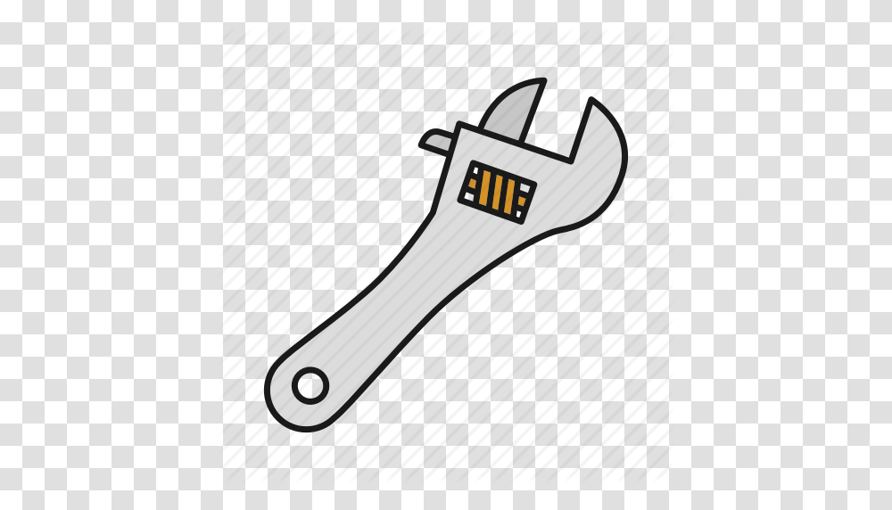 Crescent Wrench Instrument Key Spanner Tool Wrench Icon, Mobile Phone, Electronics, Cell Phone, Bracket Transparent Png