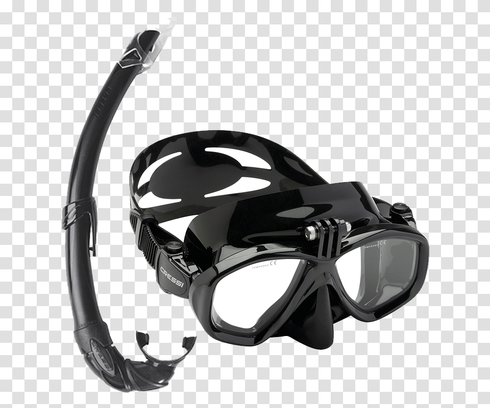 Cressi Mask Gopro Mount, Goggles, Accessories, Accessory, Helmet Transparent Png