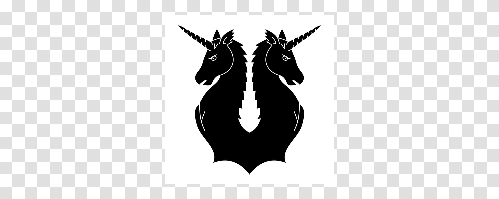 Crest Stencil, Silhouette, Animal, Mammal Transparent Png