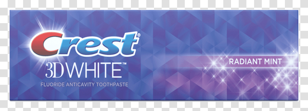 Crest 3d White Radiant Mint Toothpaste, Purple Transparent Png