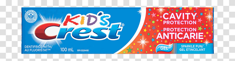 Crest Kids Cavity Protection Sparkle Fun Gel Toothpaste Crest Kids Cavity Protection, Logo Transparent Png