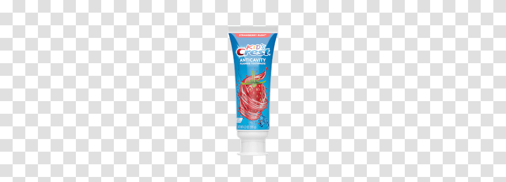 Crest Kids Cavity Protection Strawberry Rush Toothpaste, Bottle, Cosmetics Transparent Png