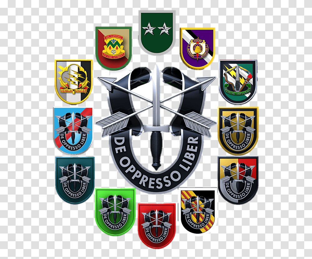 Crest United States Army Special Forces Command Airborne, Armor, Emblem, Logo Transparent Png