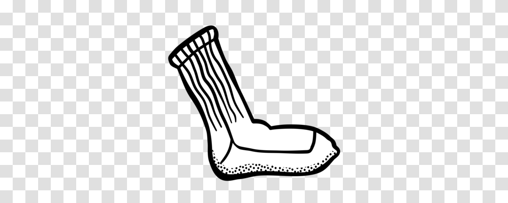 Crew Sock Black And White Blue, Shoe, Footwear, Apparel Transparent Png