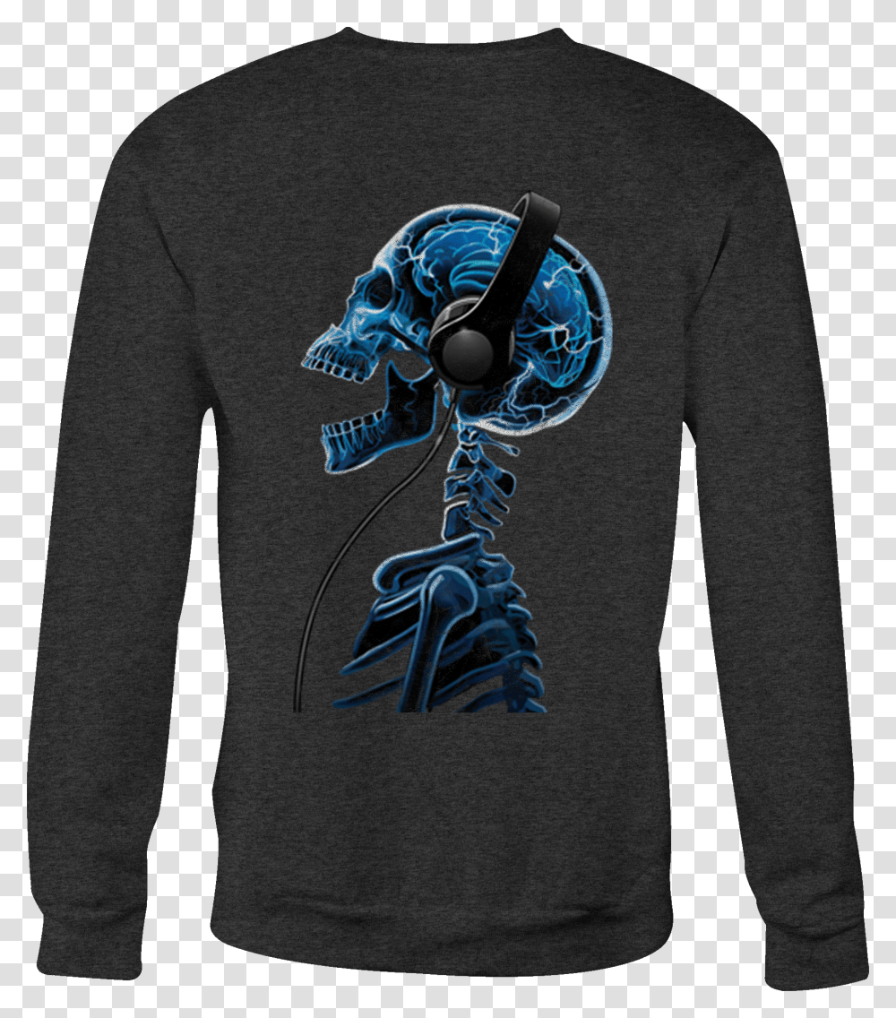 Crewneck Sweatshirt Blue Scary Skulls Shirt For Men Capa De Caveira, Sleeve, Long Sleeve, Hoodie Transparent Png