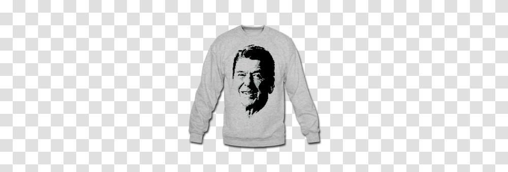 Crewneck Sweatshirt Clothes Ronald Reagan, Apparel, Sleeve, Long Sleeve Transparent Png