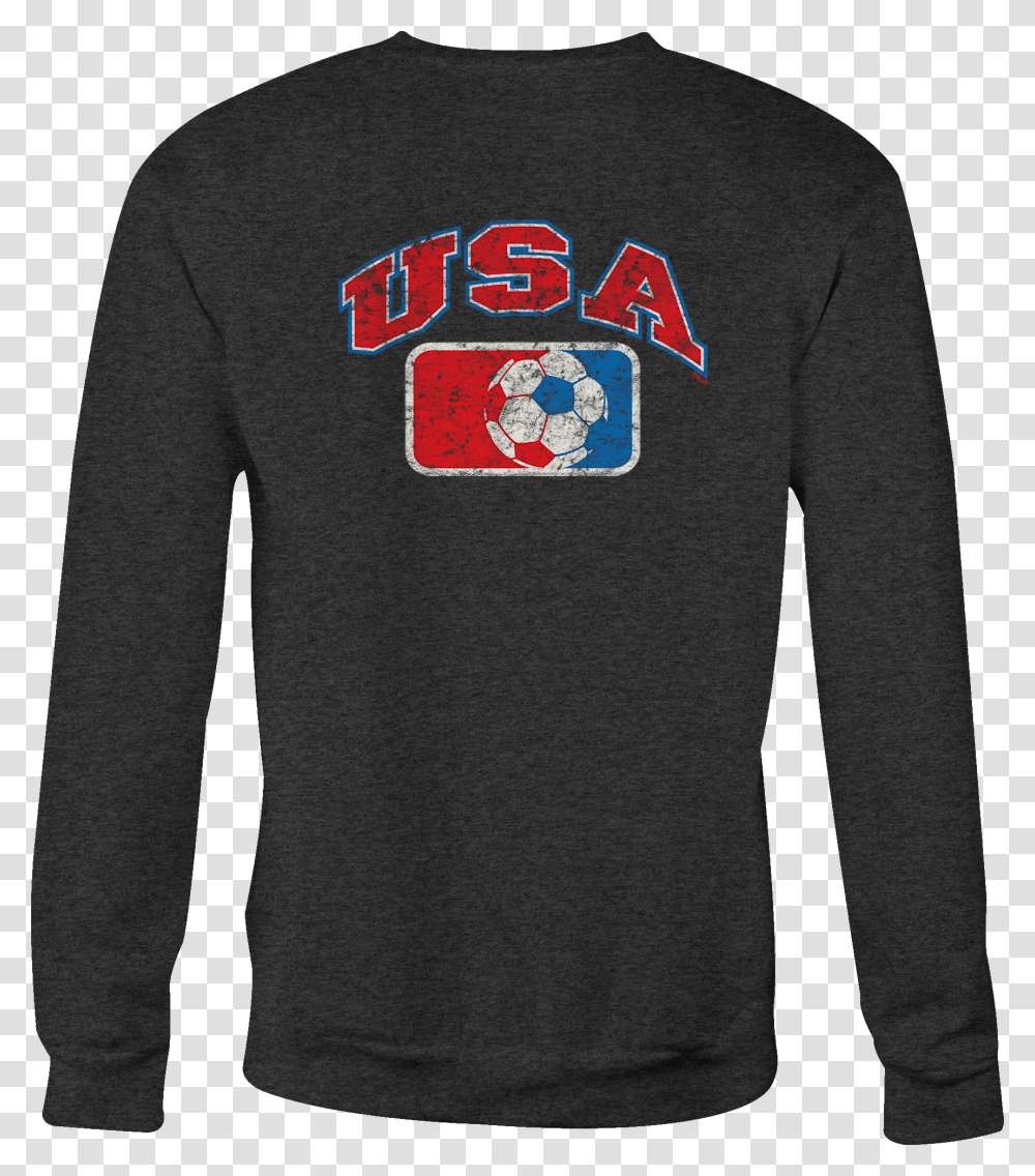 Crewneck Sweatshirt Usa Soccer Flag Shirt For Men Or Long Sleeved T Shirt, Hoodie, Pants, Person Transparent Png