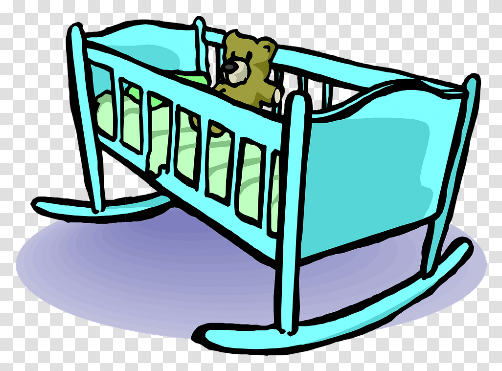 Crib Cradle Baby Bed Teddy Cradle Clipart, Furniture, Birthday Cake, Dessert, Food Transparent Png