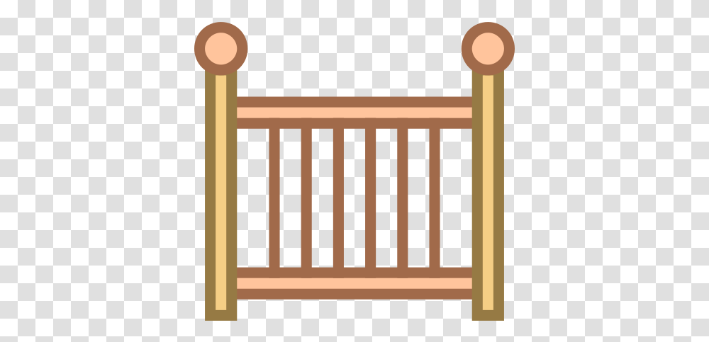 Crib Icon Illustration, Gate, Handrail, Banister, Railing Transparent Png