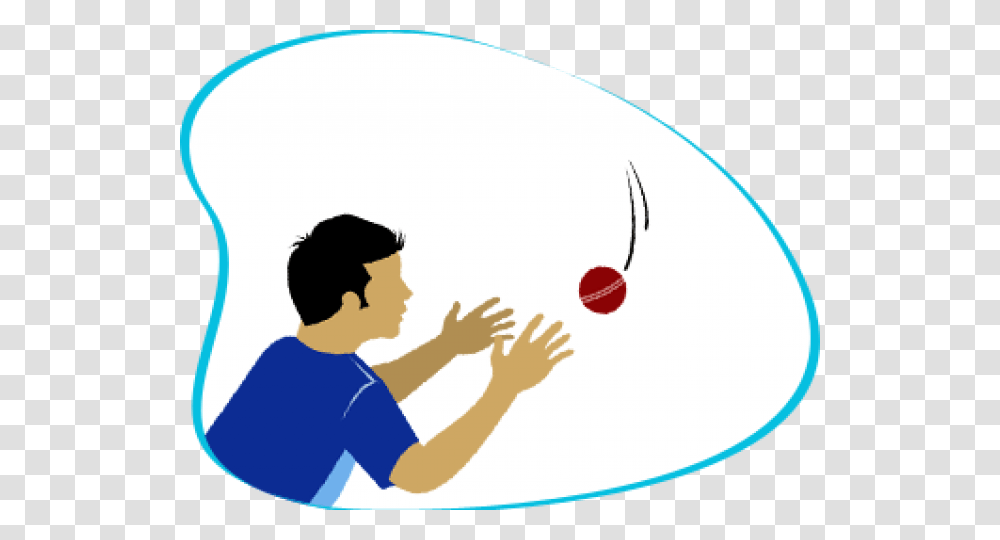 Cricket Ball Clipart Cricket Catch, Person, Volleyball, Team Sport, People Transparent Png