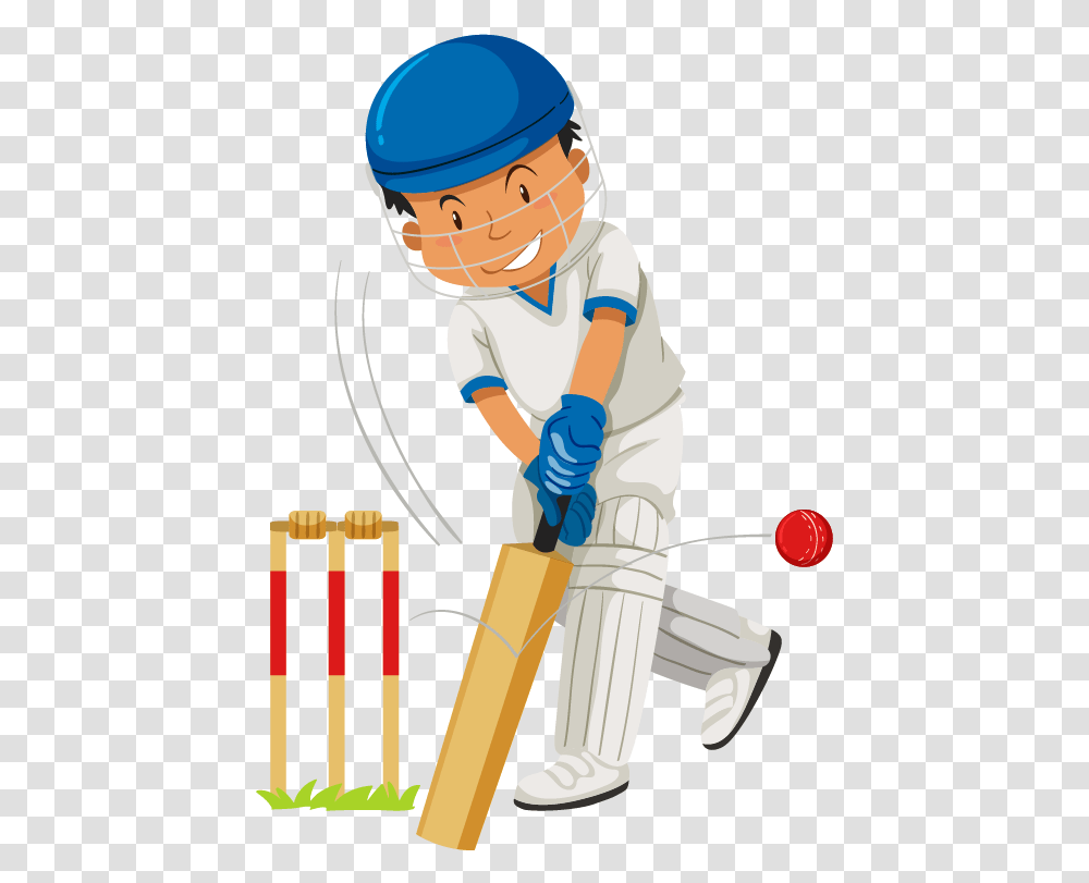 Cricket Bat Hitting Ball Cricket Bat And Ball, Helmet, Apparel, Person Transparent Png