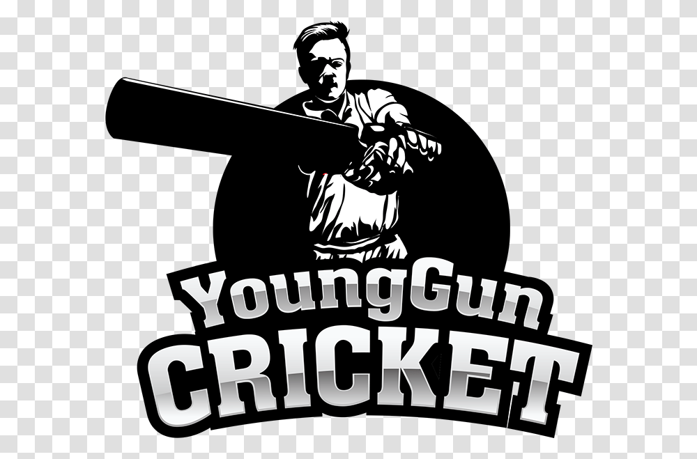 Cricket Clipart Cricket Coach Young Guns Cricket, Person, Poster, Advertisement, Sport Transparent Png