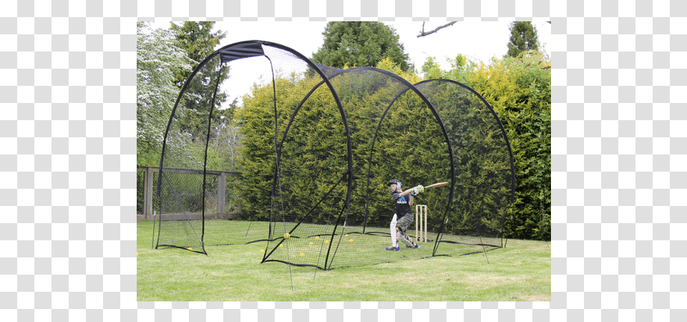Cricket Net For Garden, Person, Grass, Plant, Outdoors Transparent Png