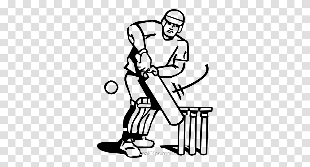 Cricket Player Royalty Free Vector Clip Art Illustration, Drawing, Robot, Doodle, Scientist Transparent Png
