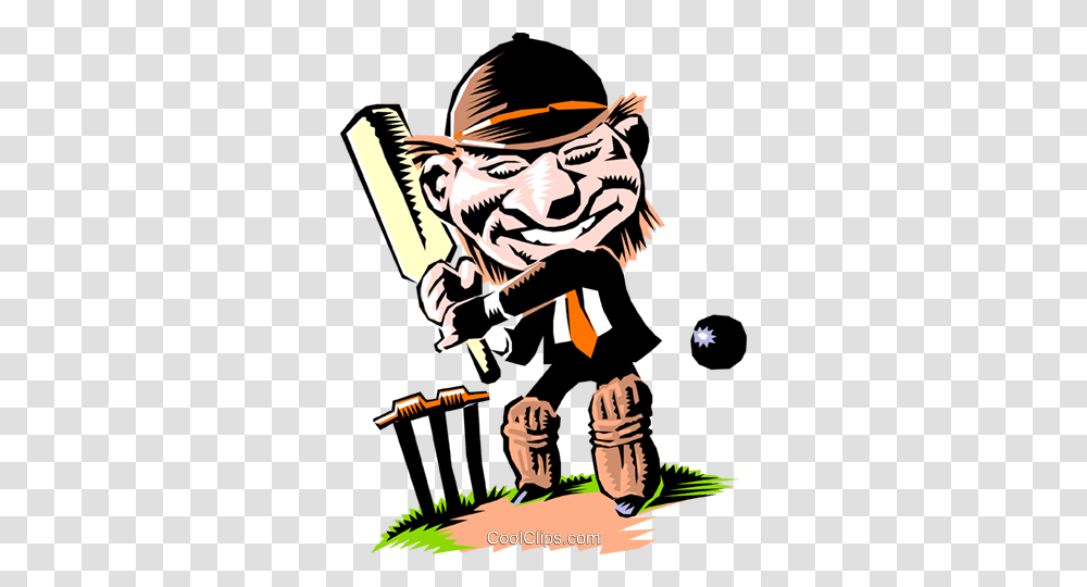 Cricket Player Royalty Free Vector Clip Art Illustration, Person, Human, Sport, Sports Transparent Png