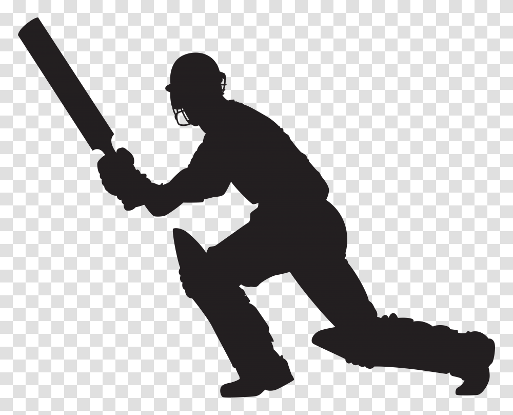 Cricket Player Silhouette Clip Art Gallery, Cross, Stencil Transparent Png