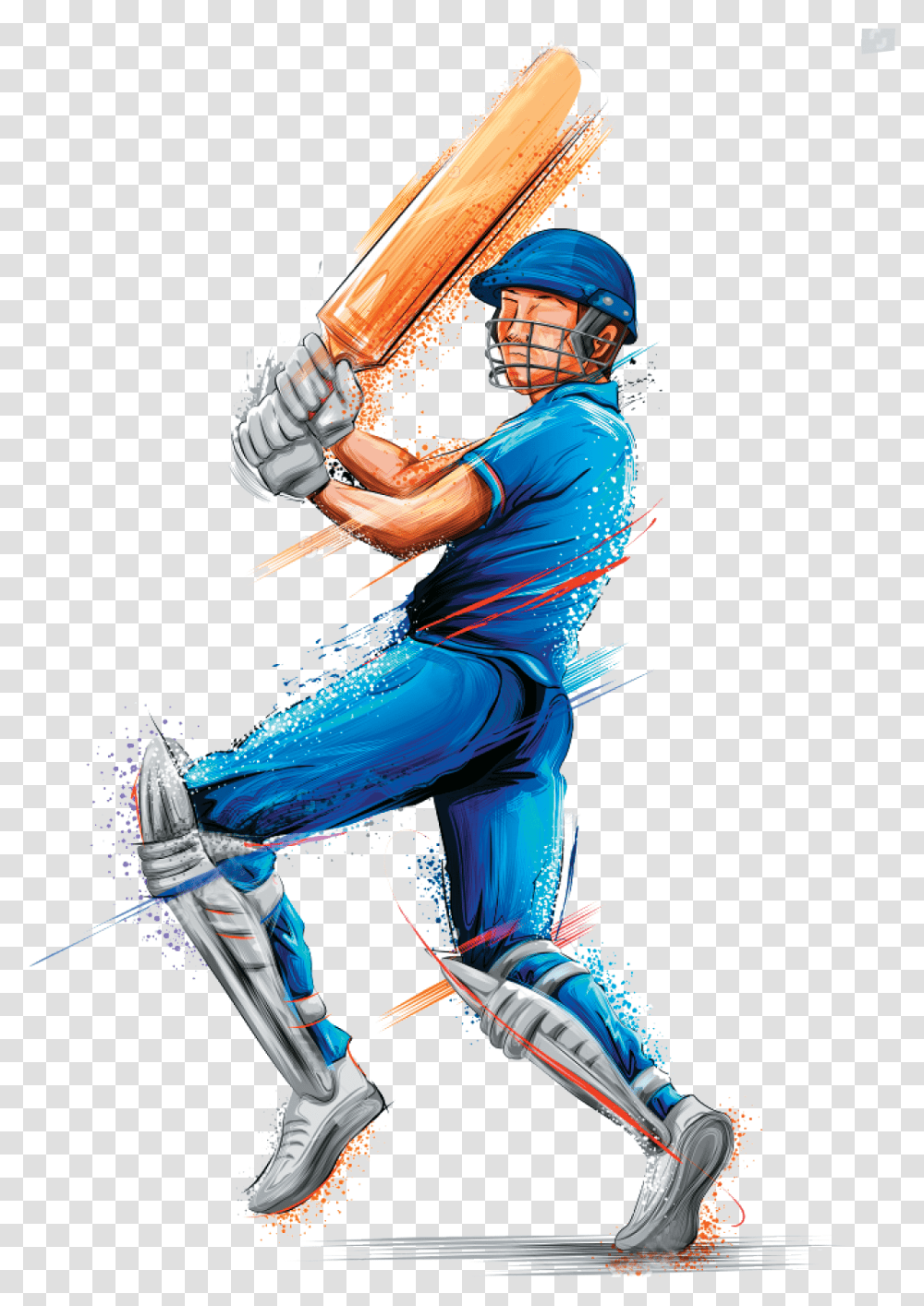Cricket Player Vector, Person, Human, People, Helmet Transparent Png