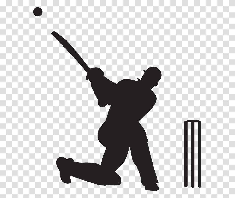 Cricket, Sport, Person, Human, Silhouette Transparent Png