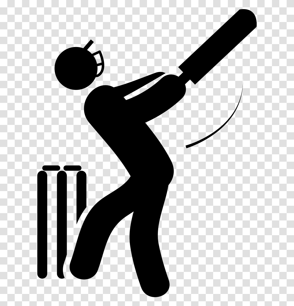 Cricket, Sport, Person, Human, Stencil Transparent Png