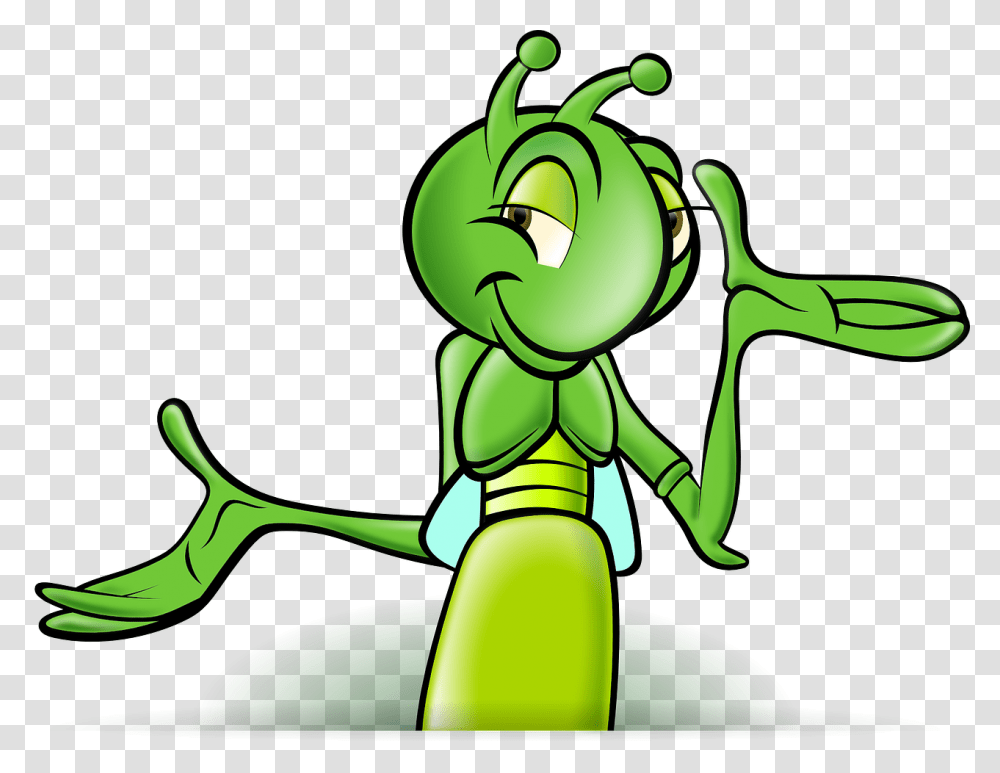 Crickets Cartoon, Green, Elf, Toy Transparent Png