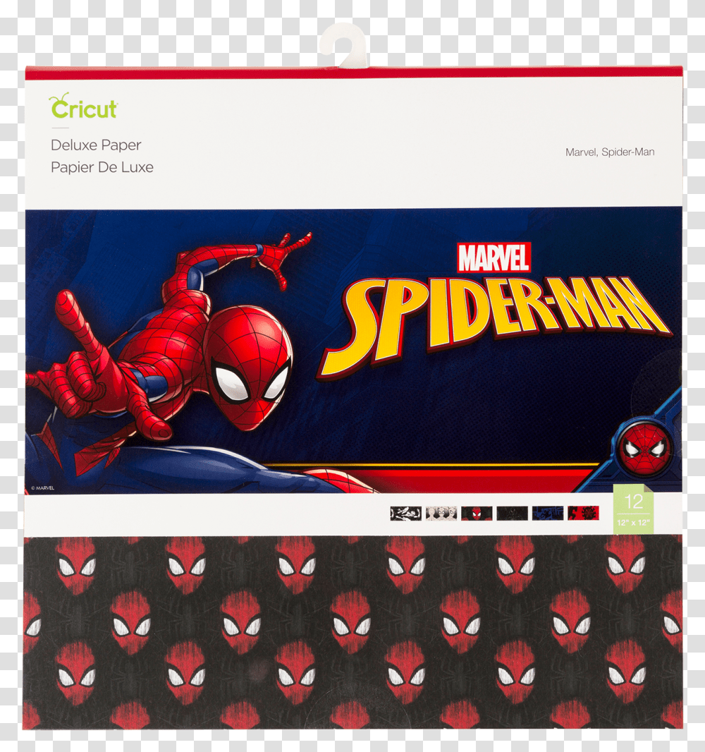 Cricut Marvel Spider Man Deluxe Paper 12 X 12, Rug, Text, Screen, Electronics Transparent Png