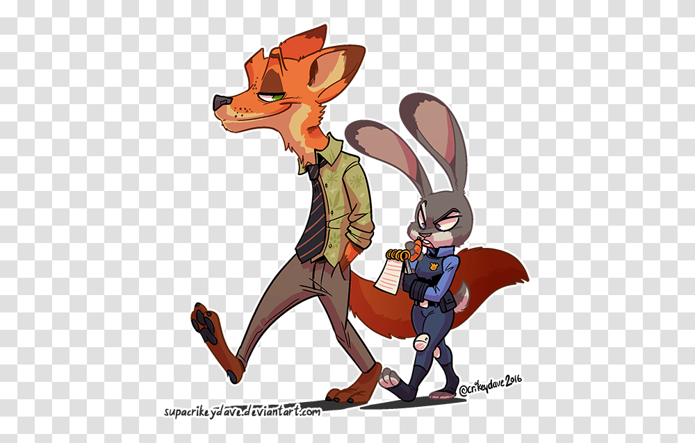 Crikeydave Art Blog Midday Drawing Of Judy And Nick, Person, Comics, Book, Mammal Transparent Png
