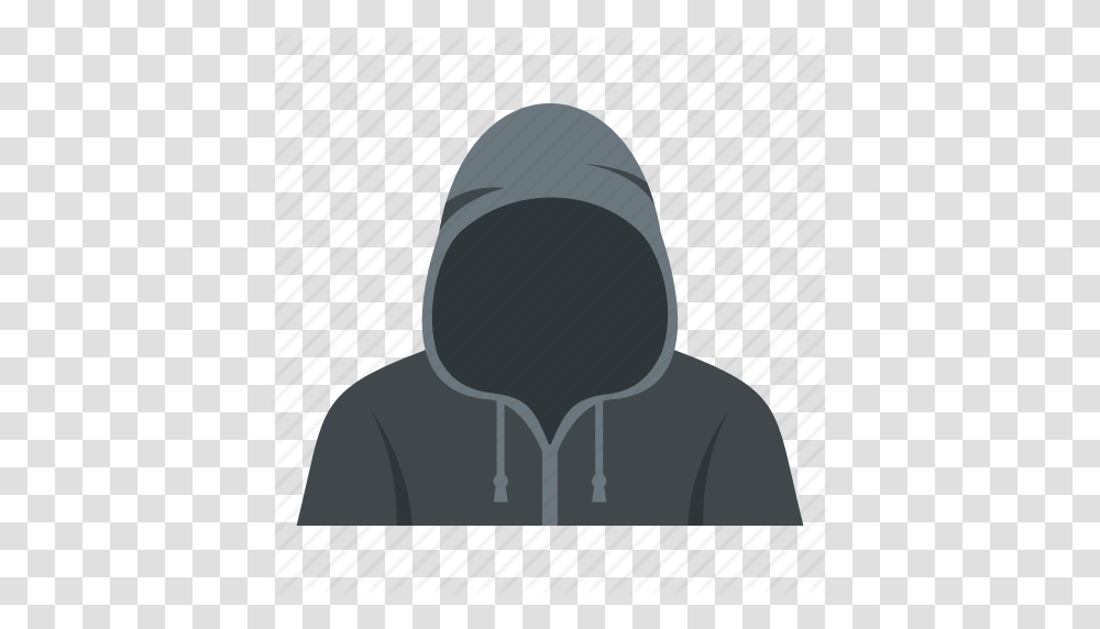 Criminal Dark Hood Hoodie Male Man Person Icon, Apparel, Sweatshirt, Sweater Transparent Png