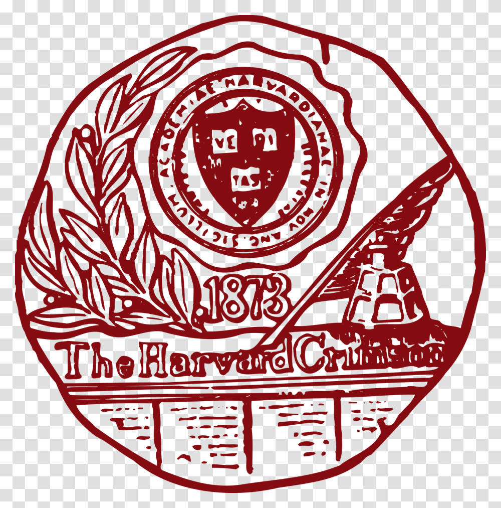 Crimson Logo Harvard Crimson, Trademark, Badge, Emblem Transparent Png