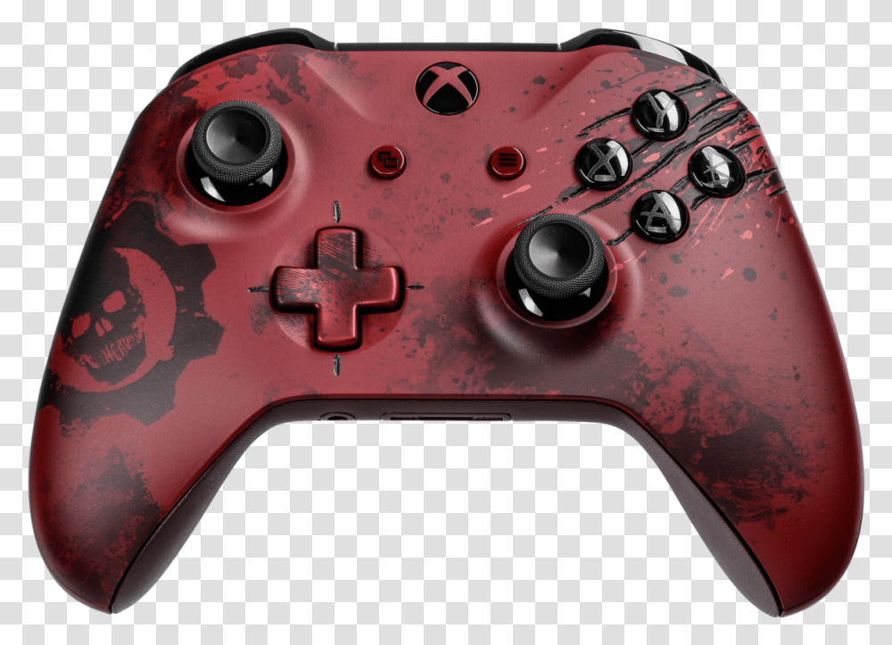 Crimson Omen Xbox One Gow Controller, Electronics, Gun, Weapon, Weaponry Transparent Png