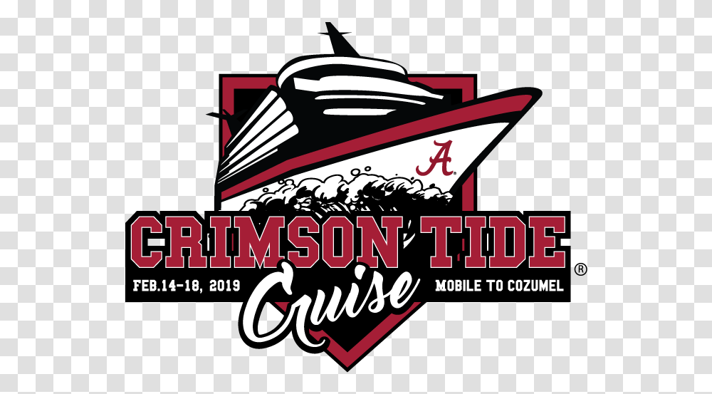 Crimson Tide Cruise Alabama Crimson Tide Cruise 2020, Label, Poster Transparent Png
