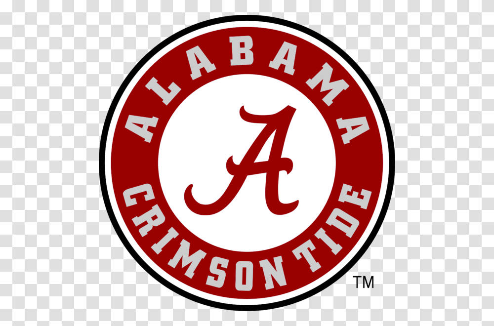 Crimsontidealogo Univ Of Alabama Logo, Alphabet, Label, Word Transparent Png