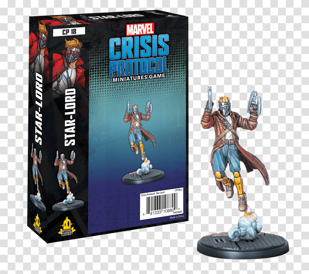 Crisis Protocol Web Star Lord Marvel Crisis Protocol, Figurine, Person, Human, Leisure Activities Transparent Png