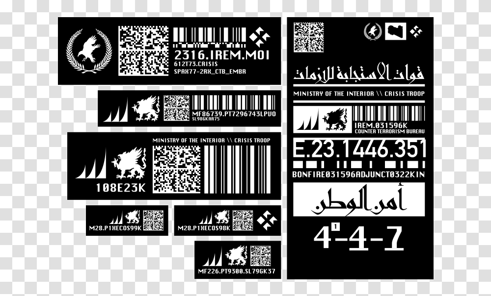 Crisis Troop Sticker Sheet Black Powder Red Earth Stickers, QR Code, Poster, Advertisement Transparent Png