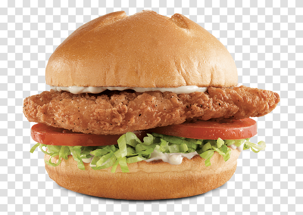 Crispy Chicken Sandwich, Burger, Food, Bun, Bread Transparent Png