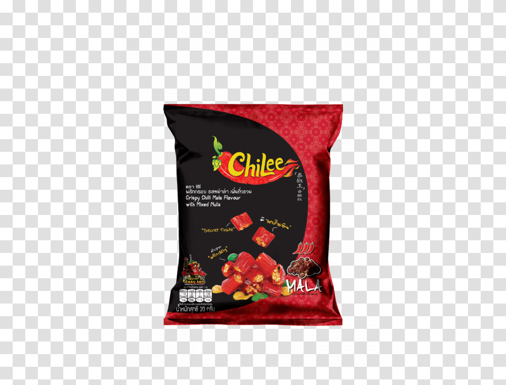 Crispy Chili Snack Mala Flavor Tom Yum Packaging Snack, Sweets, Food, Confectionery, Cushion Transparent Png