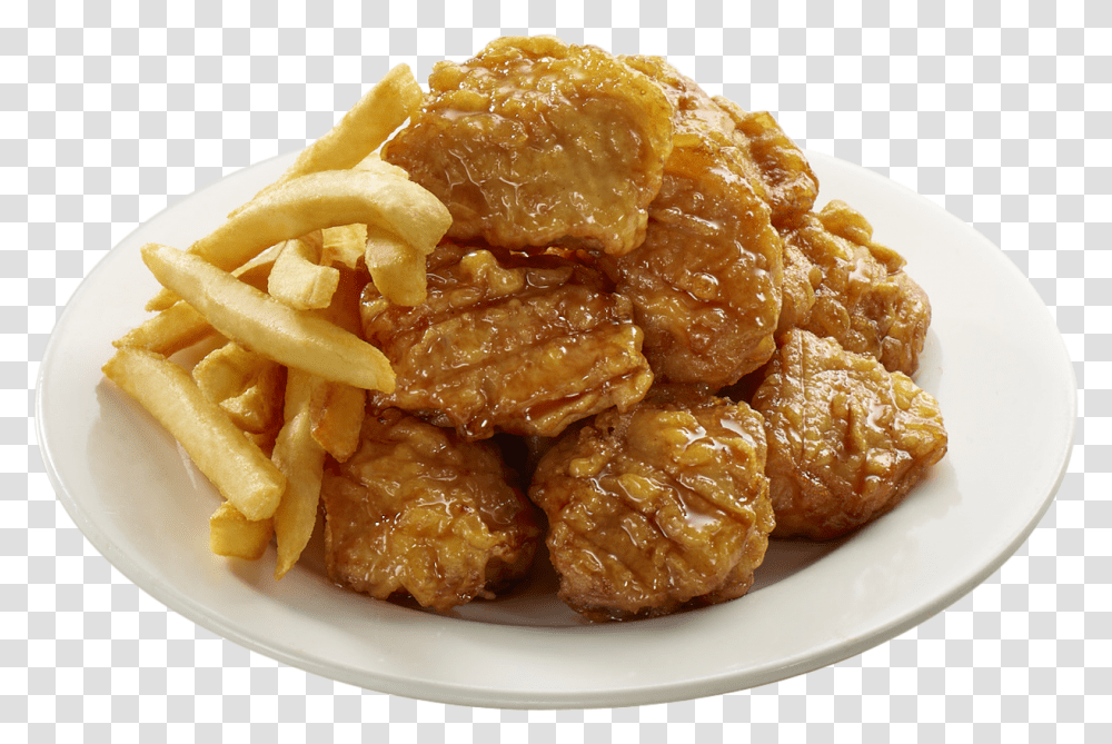 Crispy Fried Chicken, Food, Dish, Meal, Fries Transparent Png
