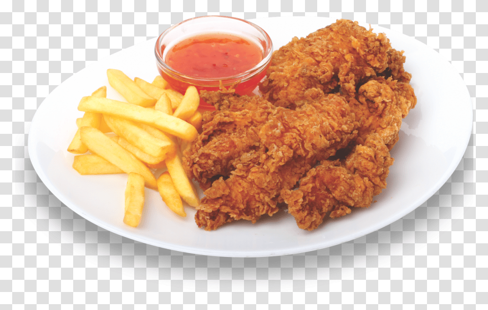 Crispy Fried Chicken, Food, Fries, Dish, Meal Transparent Png