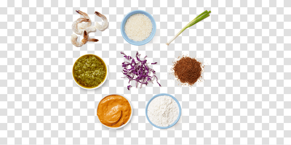 Crispy Shrimp Amp Cilantro Rice With Chipotle Cabbage Superfood, Plant, Powder, Flour, Meal Transparent Png