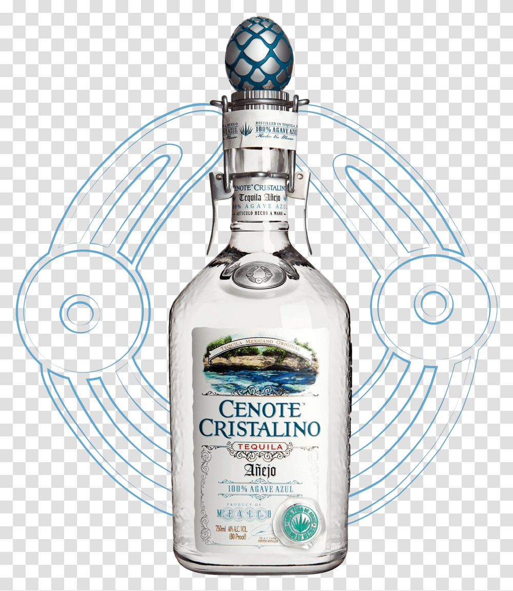 Cristalino Cenote Cristalino Anejo Tequila, Liquor, Alcohol, Beverage, Drink Transparent Png