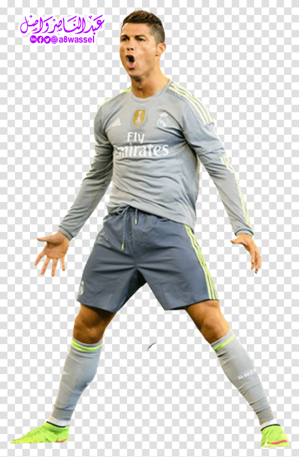 Cristiano Ronaldo 2016 Download Cristiano Ronaldo, Shorts, Sleeve, Person Transparent Png